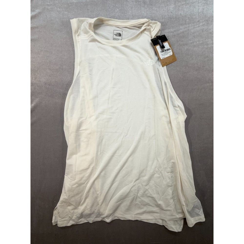 the north face women slitback tank top white size 3xl